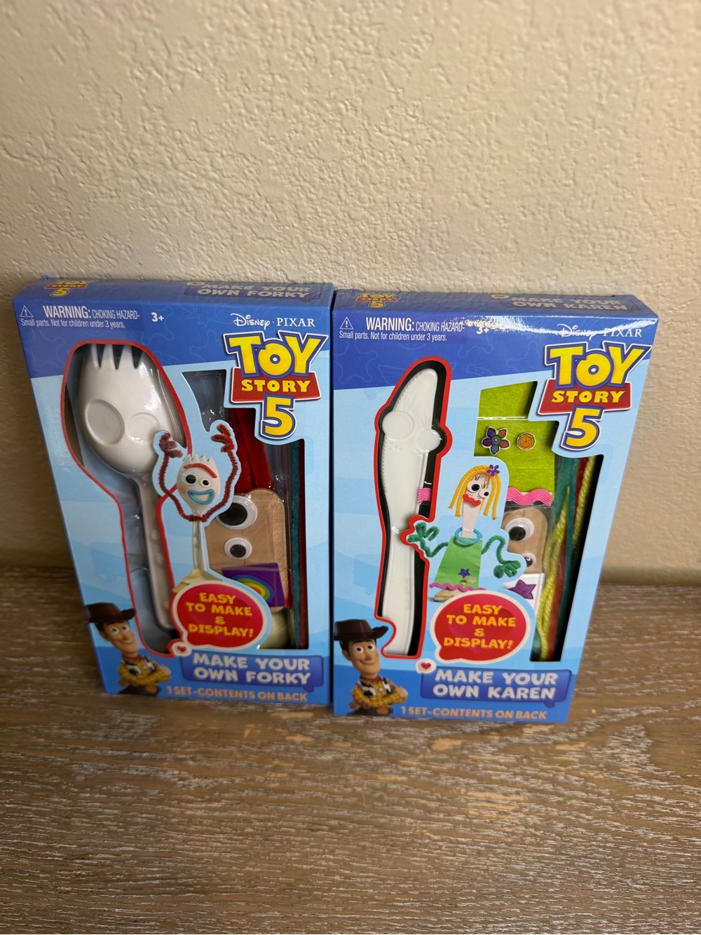 Toy Story 5 Make Your Own Forky & Karen New in Box Bundle